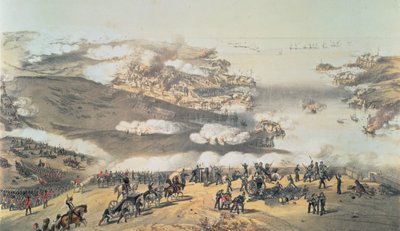 The Siege of Sevastopol during the Crimean War by Vincent Brooks